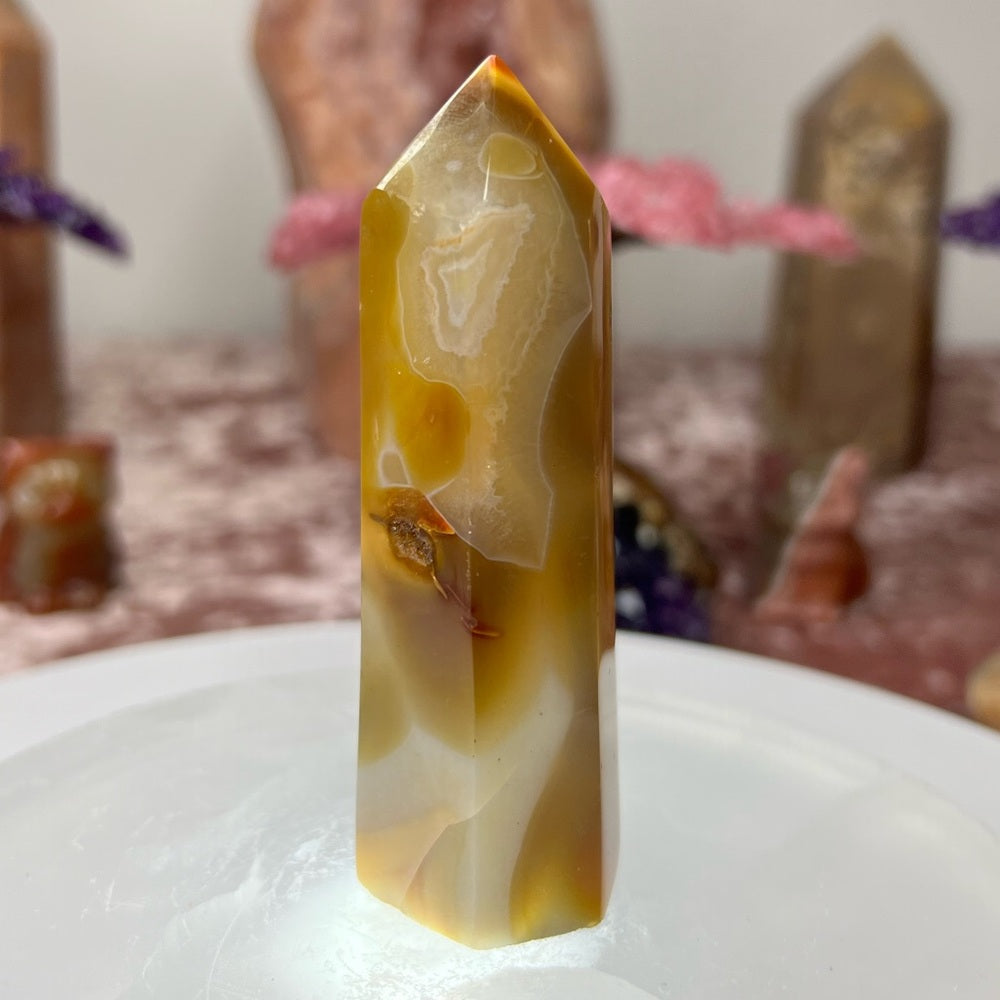 Carnelian agate Tower- DCT16