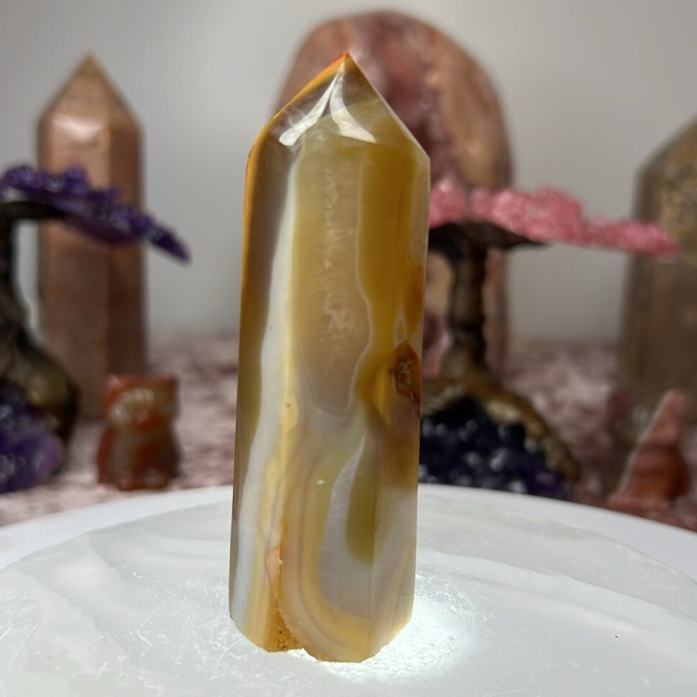 Carnelian agate Tower- DCT16