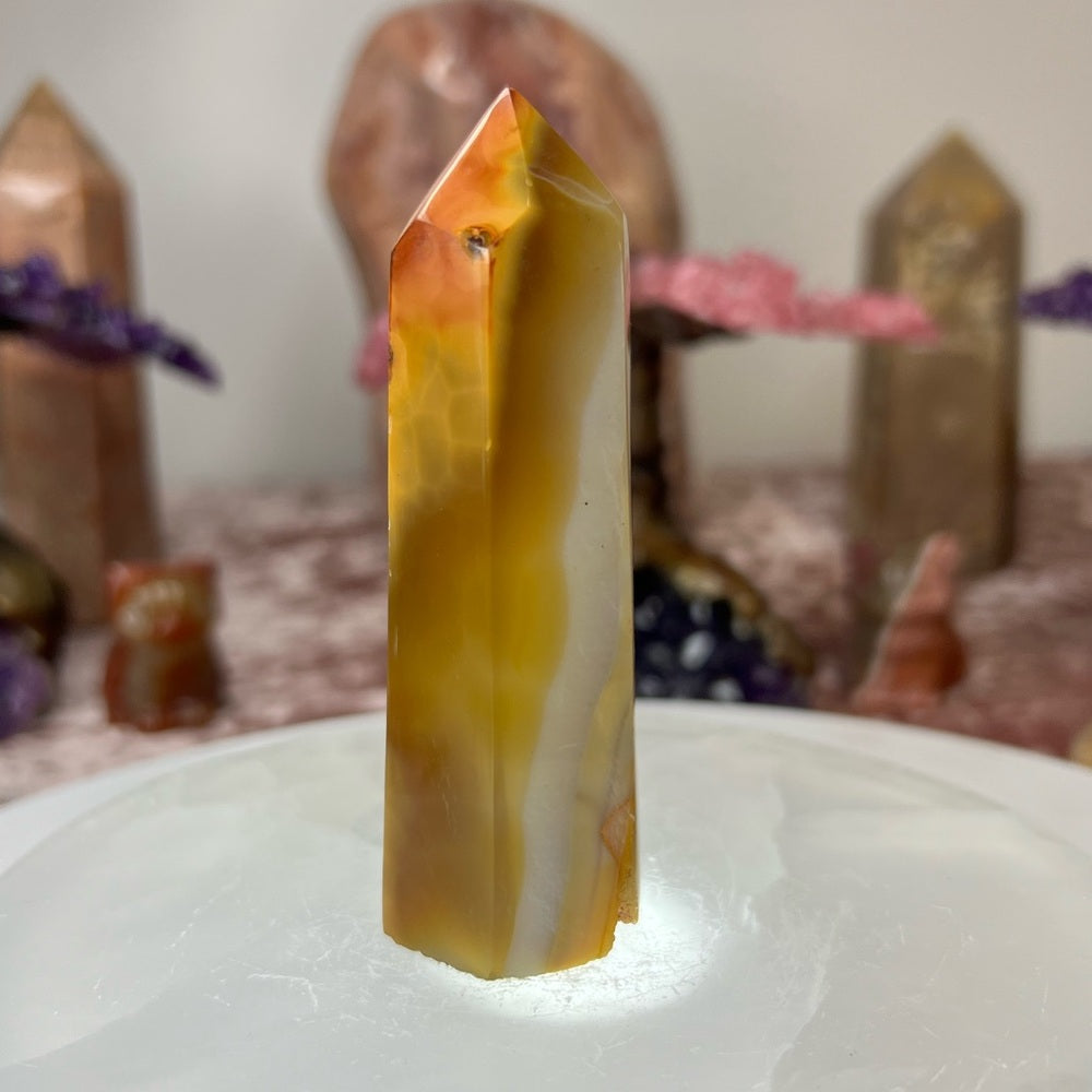 Carnelian agate Tower- DCT16