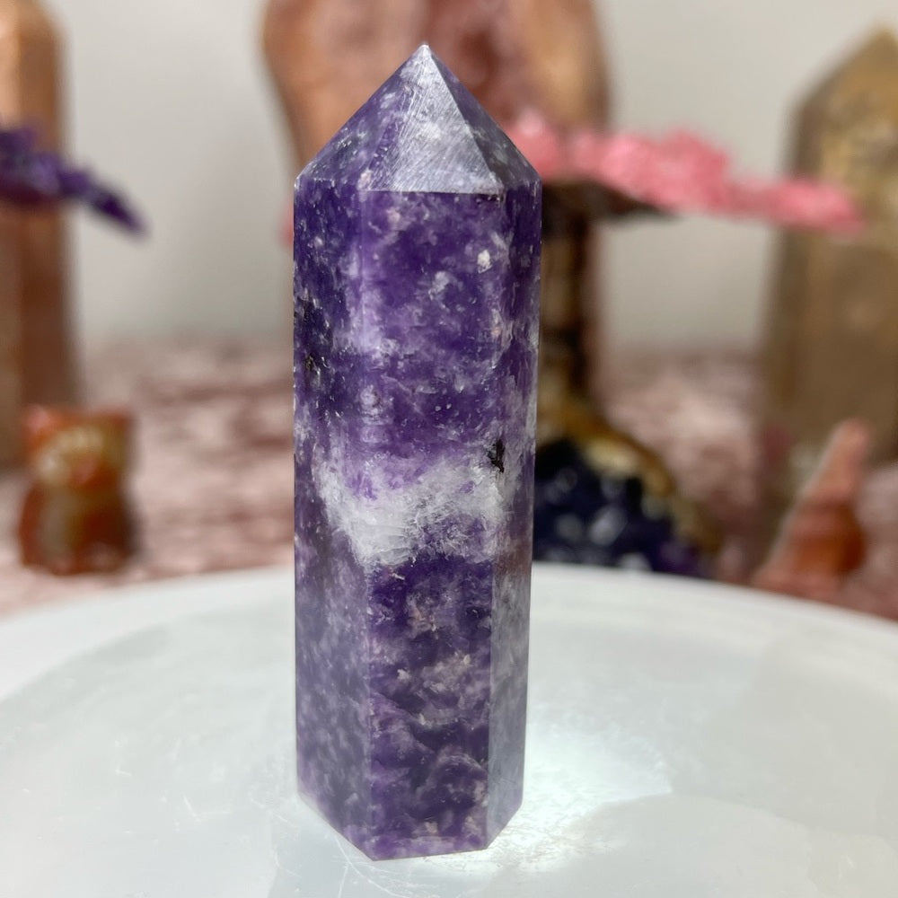 Lepidolite tower LT02