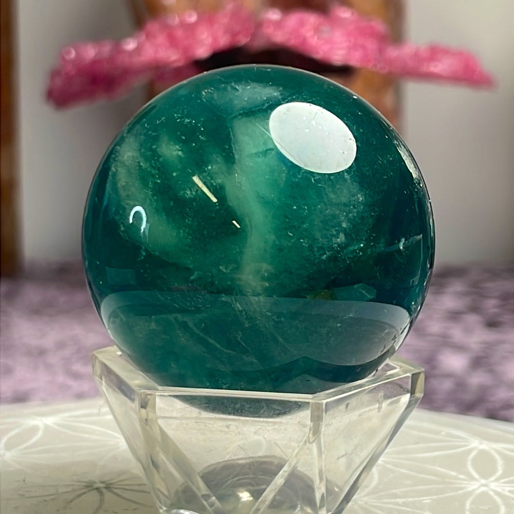 Green Fluorite Sphere - GFS01