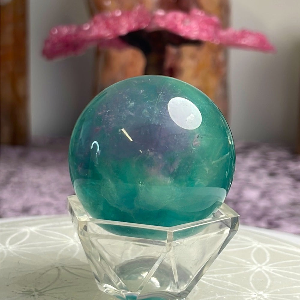 Green Fluorite Sphere - GFS02