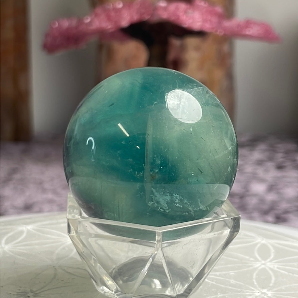 Green Fluorite Sphere - GFS02