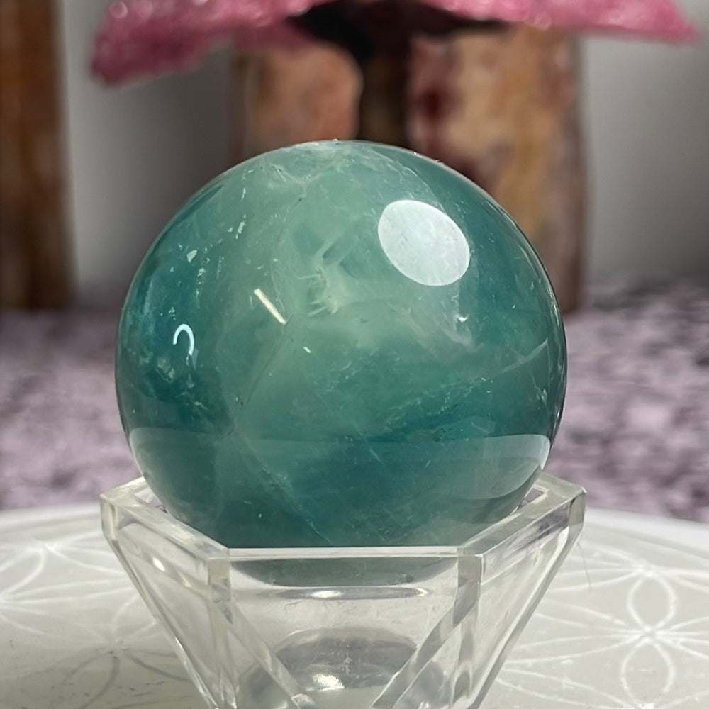 Green Fluorite Sphere - GFS02