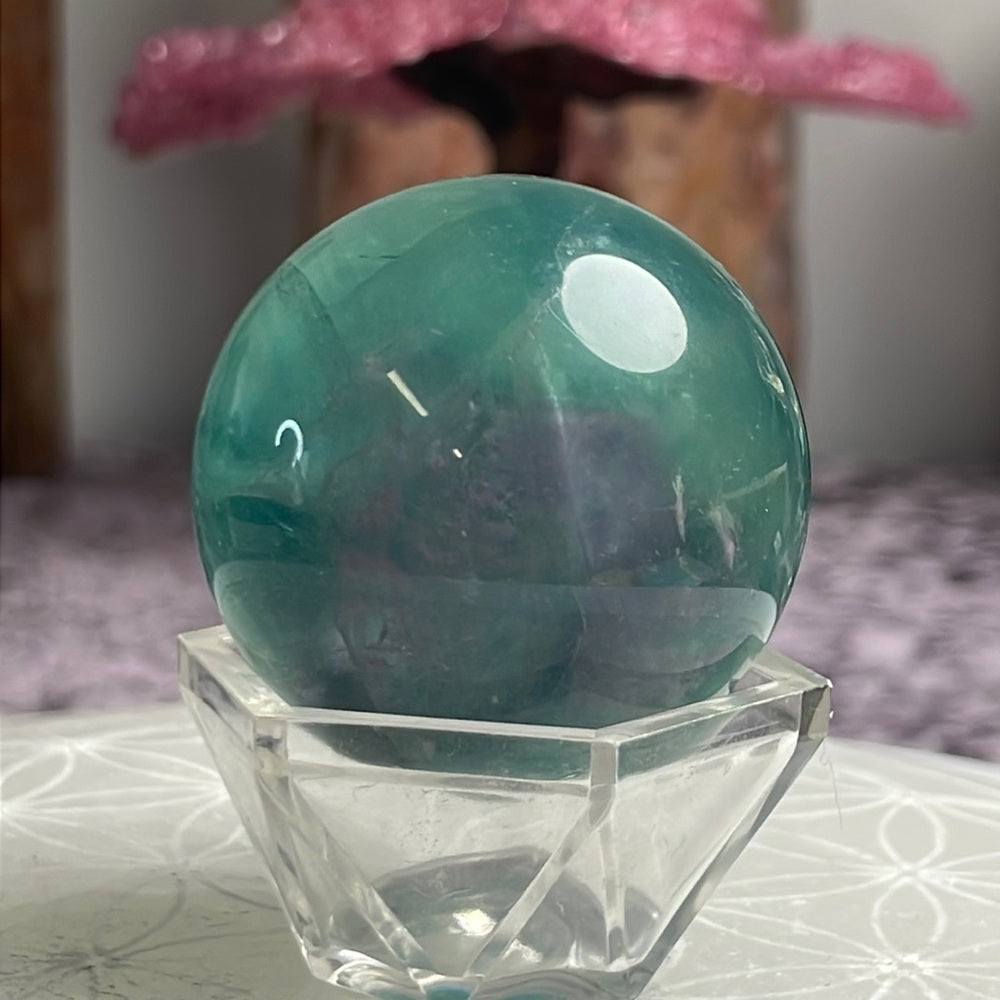 Green Fluorite Sphere - GFS02