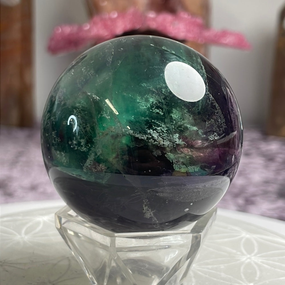 Green Fluorite Sphere - GFS03