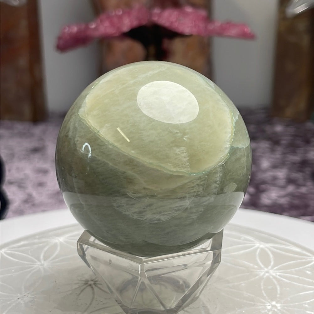 Green Moonstone Sphere - GMS01