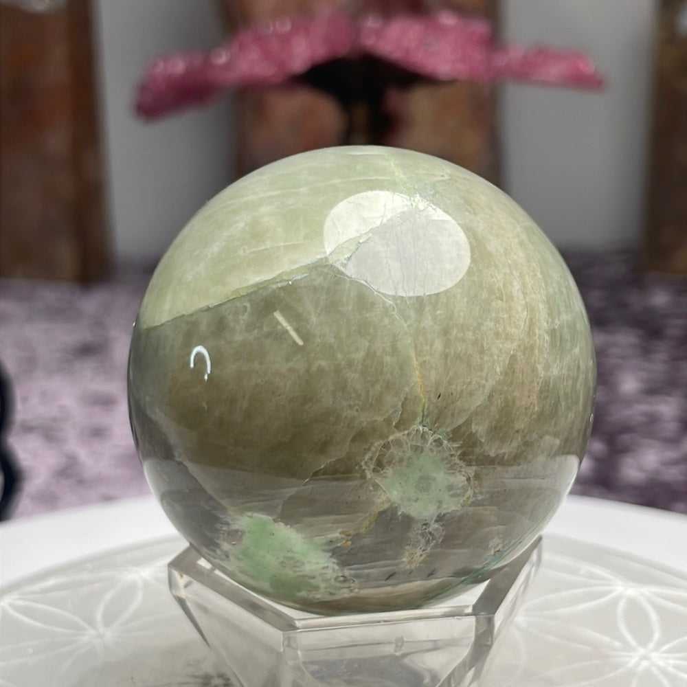 Green Moonstone Sphere - GMS01