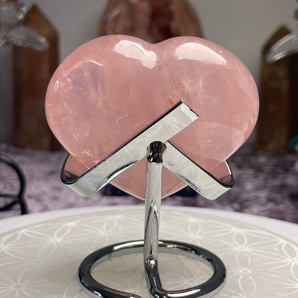 Rose Quartz Heart - RQH02