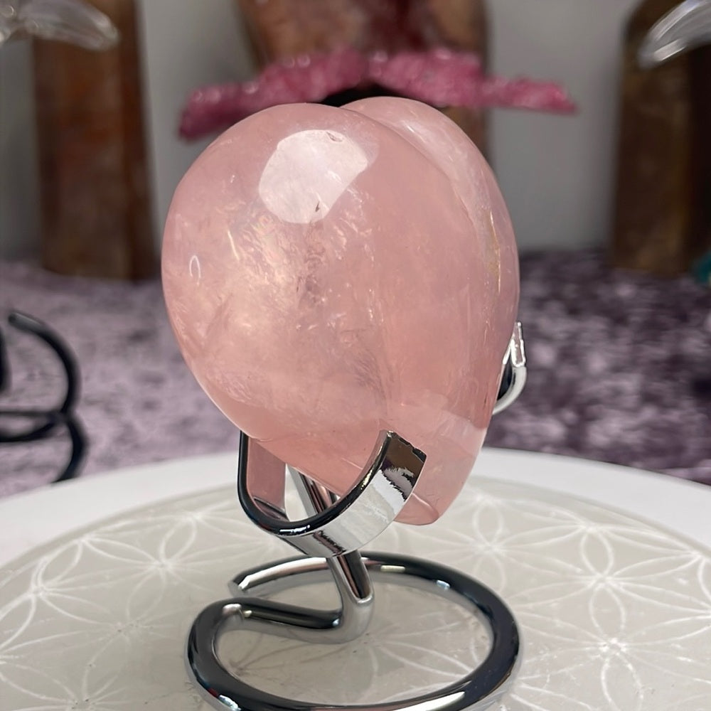 Rose Quartz Heart - RQH02