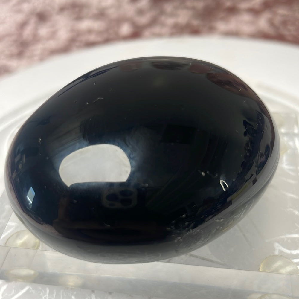 Velvet Rainbow Obsidian Palmstone - RO01