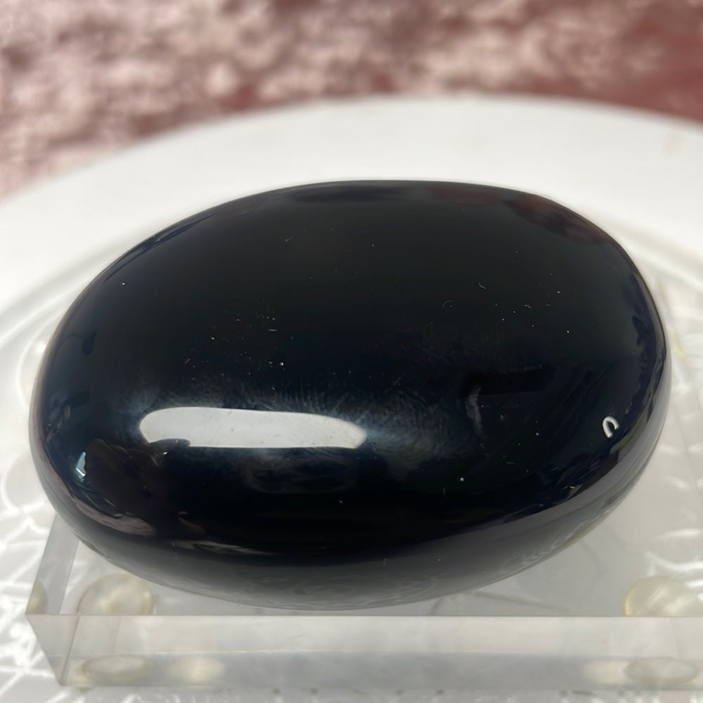 Velvet Rainbow Obsidian Palmstone - RO01