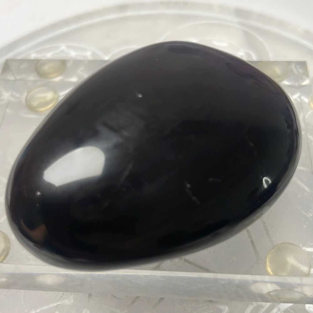 Velvet Rainbow Obsidian Palmstone - RO06