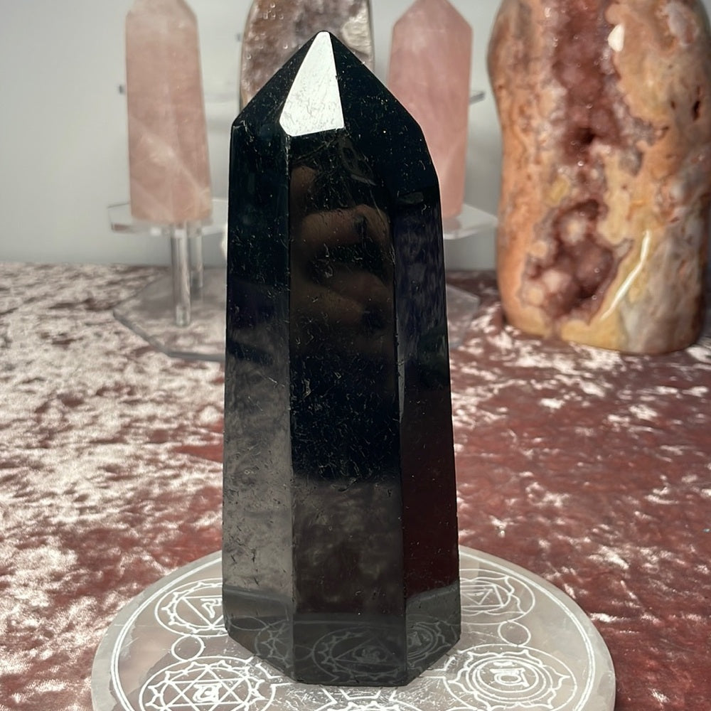 Black Tourmaline Tower- BT01