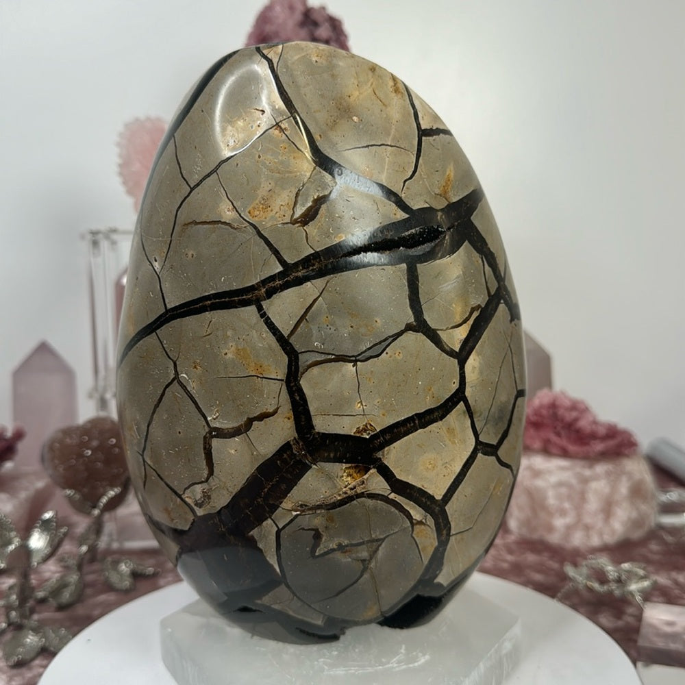 Septarian Egg w/ Calcite SEC07