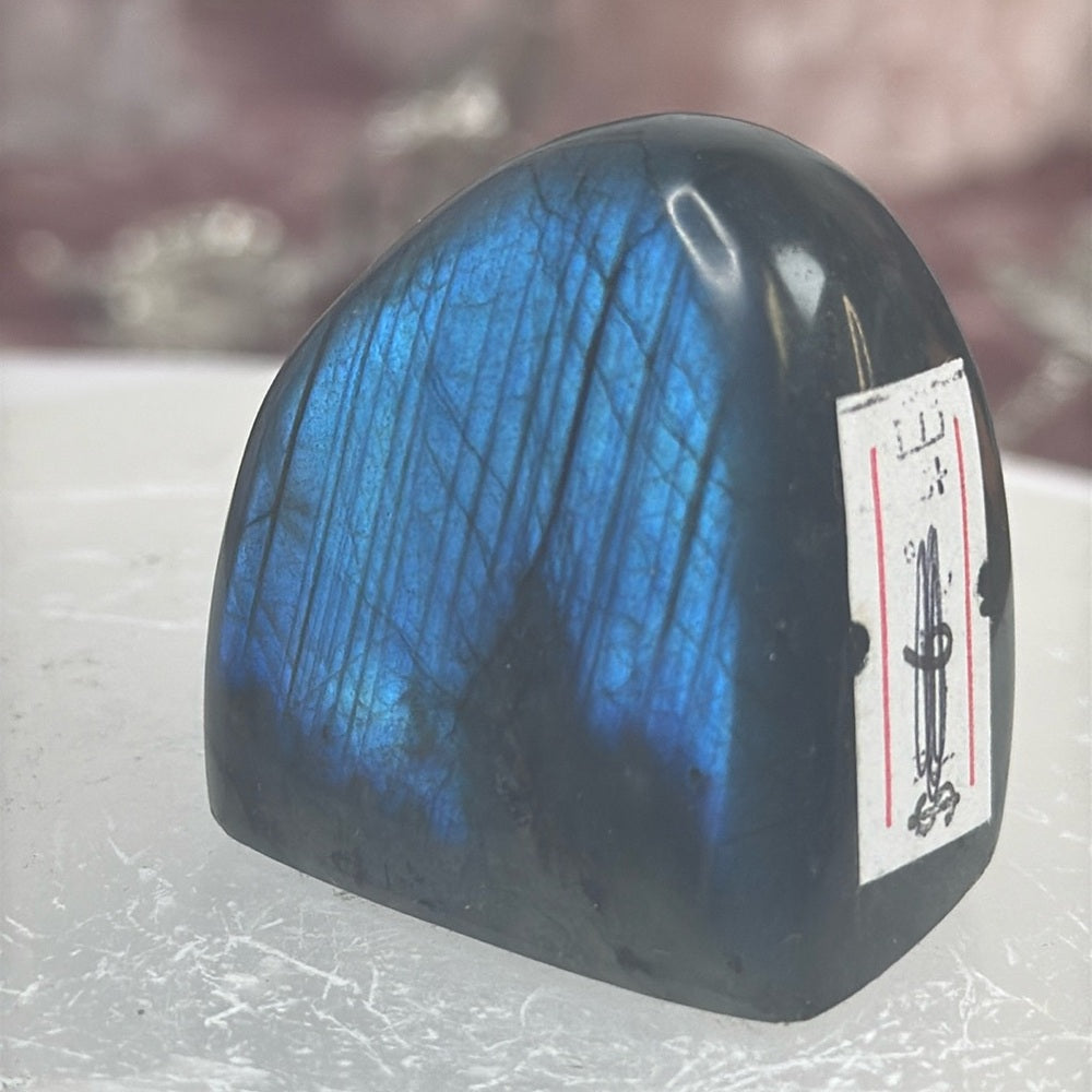 Mini Blue Labradorite w/ Shutter Flash - MBL01