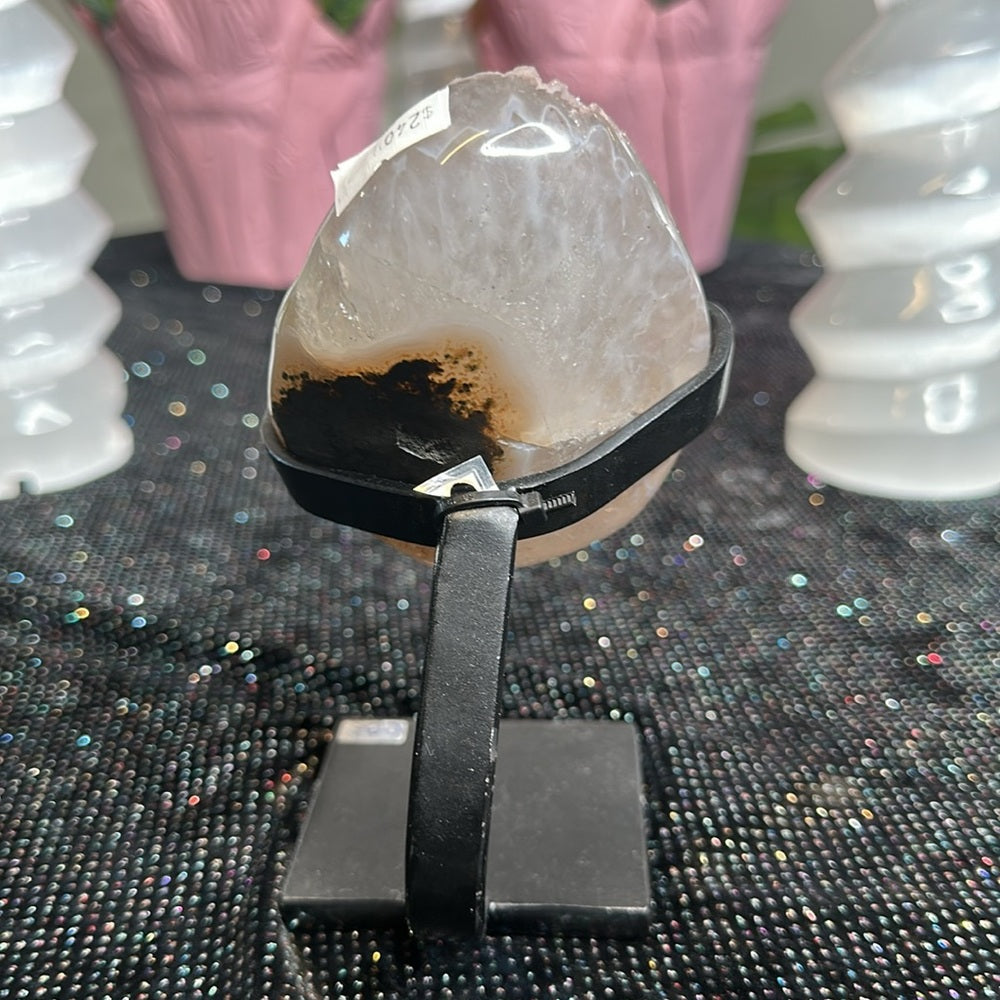 Pink & Green sugar druzy amethyst statement piece PGS01