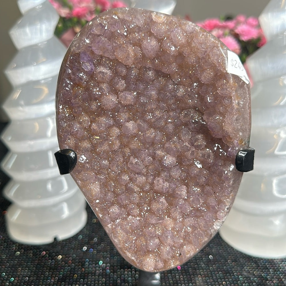 Druzy Pink & Orange Amethyst Statement Piece DPO01