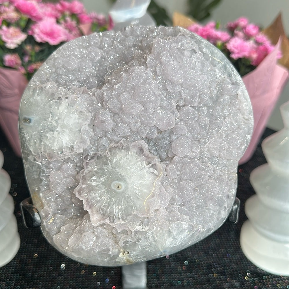 Sugar Unicorn Amethyst on Metal Base SUA01