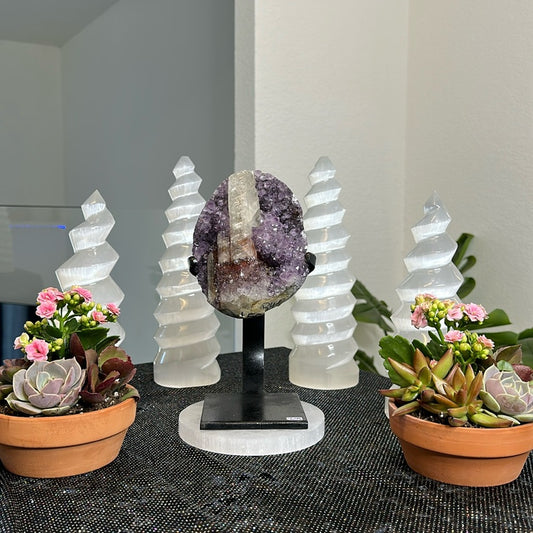 Special Amethyst with Red Calcite Statement Piece SAR01