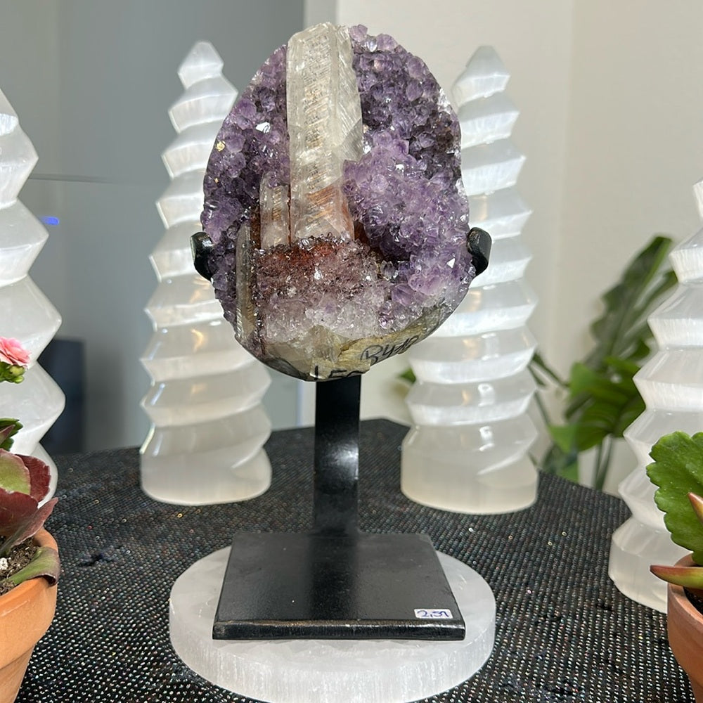 Special Amethyst with Red Calcite Statement Piece SAR01