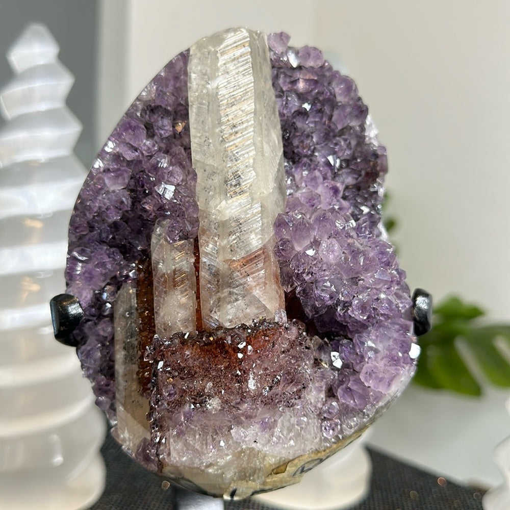 Special Amethyst with Red Calcite Statement Piece SAR01