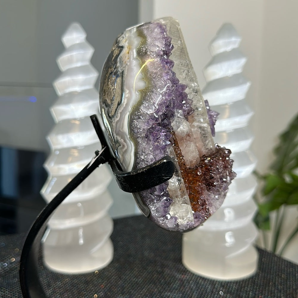 Special Amethyst with Red Calcite Statement Piece SAR01