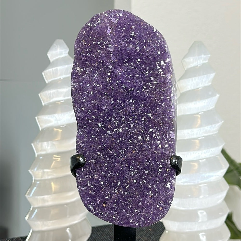 Flower Amethyst on Metal Base FA52
