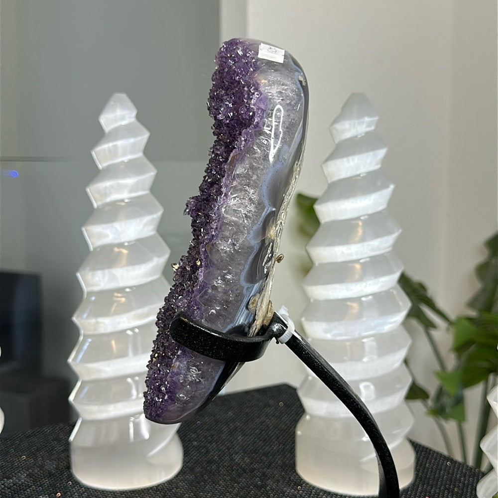 Flower Amethyst on Metal Base FA52