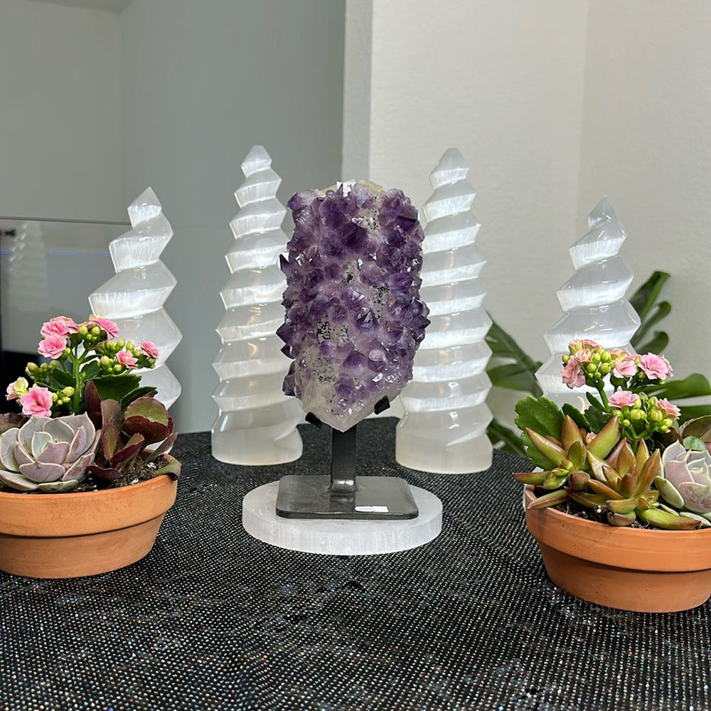 Special Amethyst on Calcite SAC64