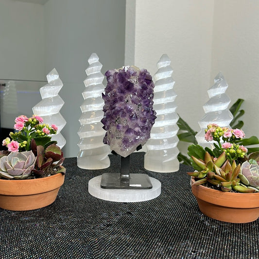 Special Amethyst on Calcite SAC64