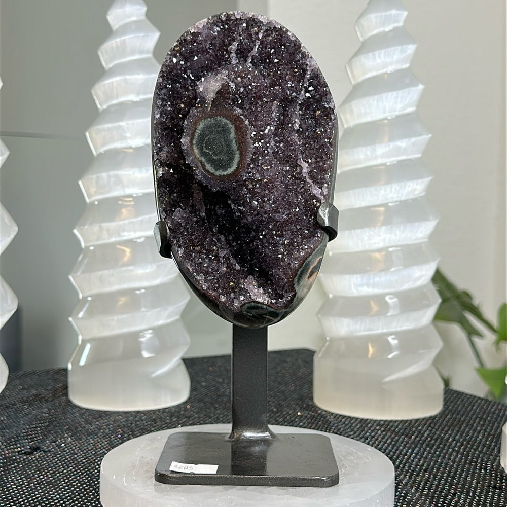 Deep Red Galaxy Amethyst with Green Jasper DRG26