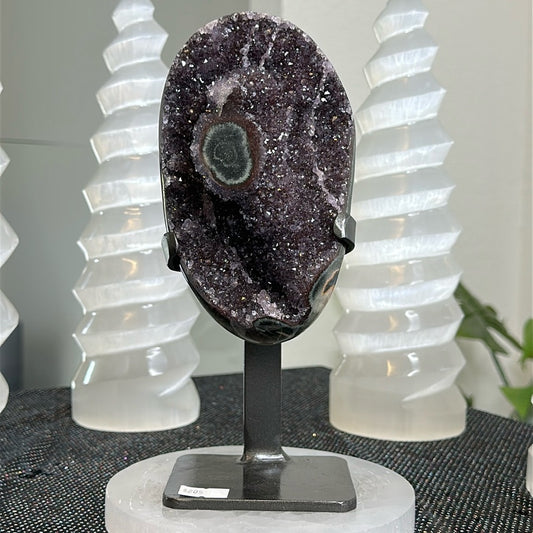 Deep Red Galaxy Amethyst with Green Jasper DRG26