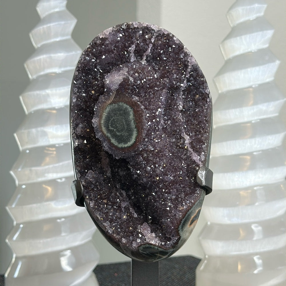 Deep Red Galaxy Amethyst with Green Jasper DRG26