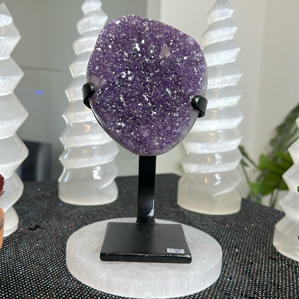 Sugar Amethyst with Calcite SAC28
