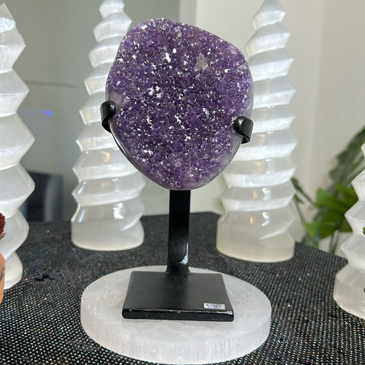 Sugar Amethyst with Calcite SAC28