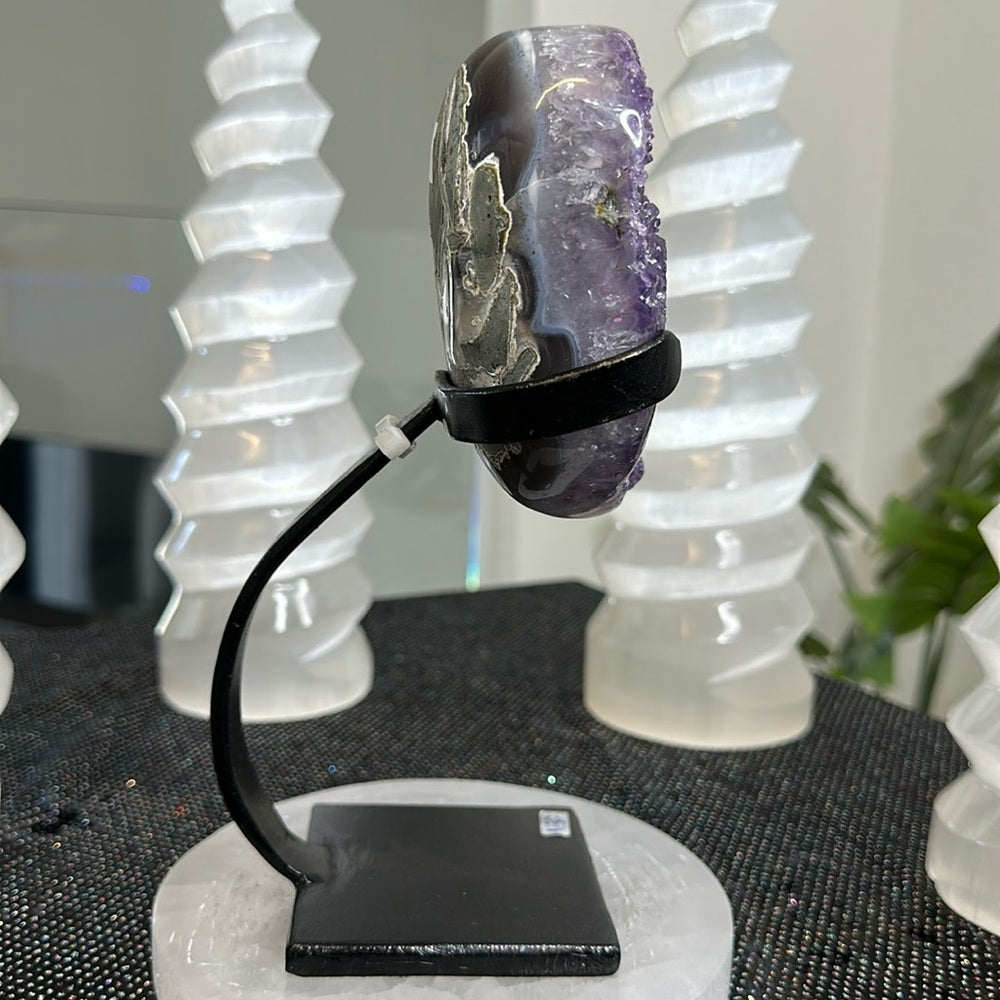 Sugar Amethyst with Calcite SAC28