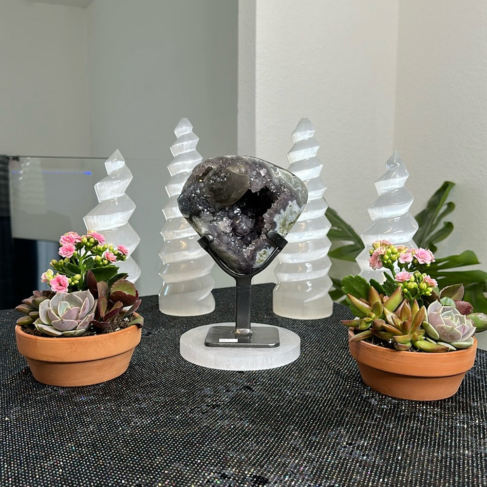 Galaxy Amethyst with Calcite GAC52