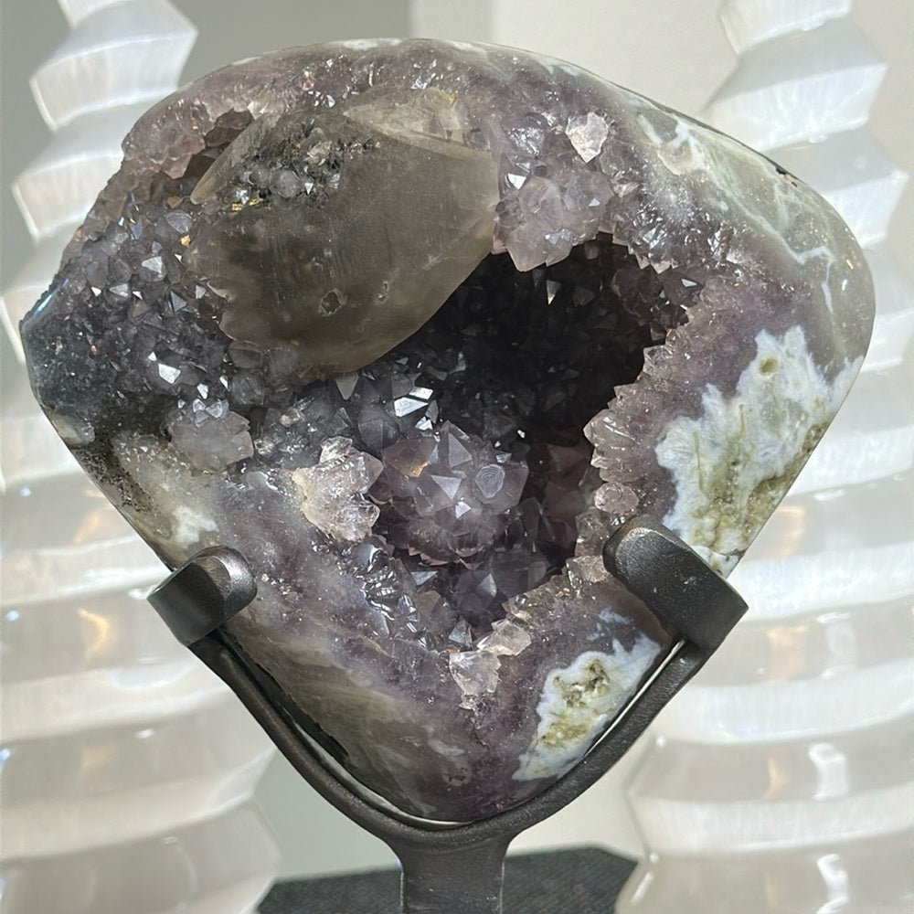 Galaxy Amethyst with Calcite GAC52