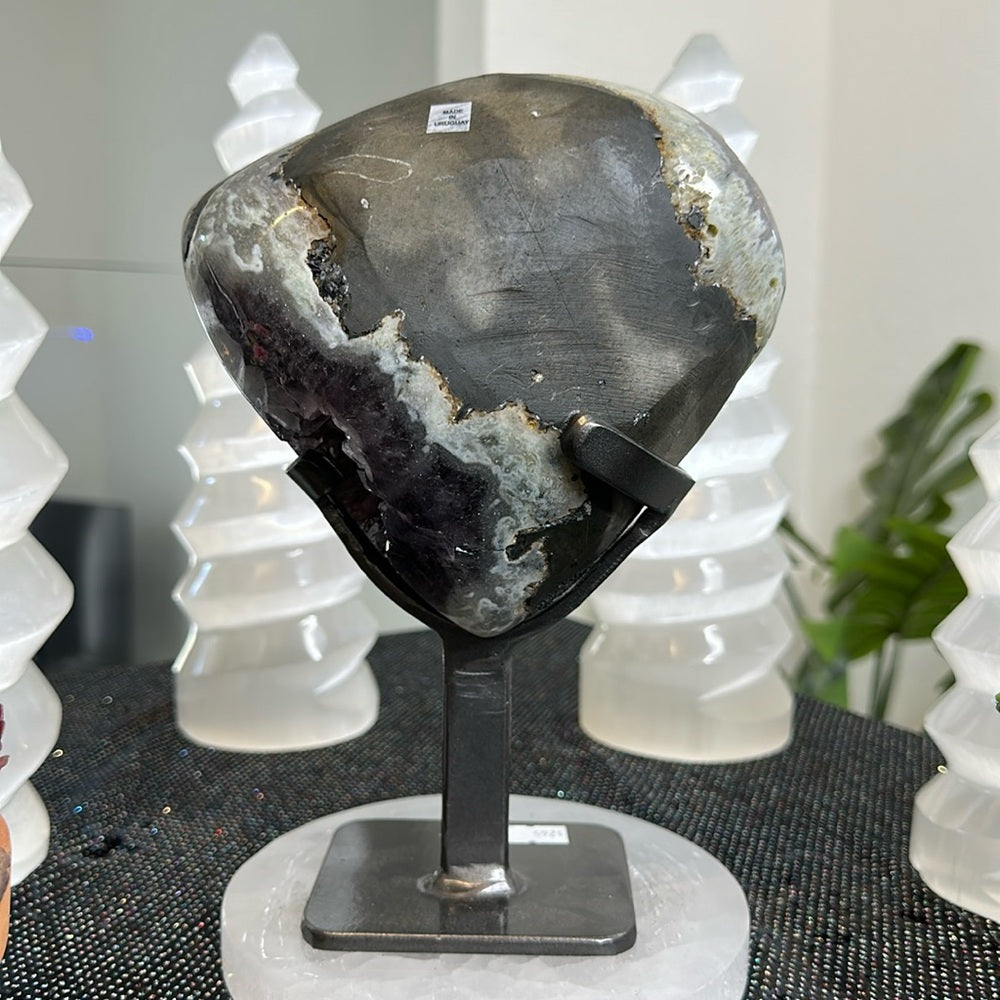 Galaxy Amethyst with Calcite GAC52