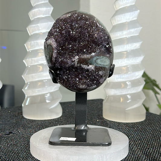 Deep Red Galaxy Amethyst with Green Jasper DRG28