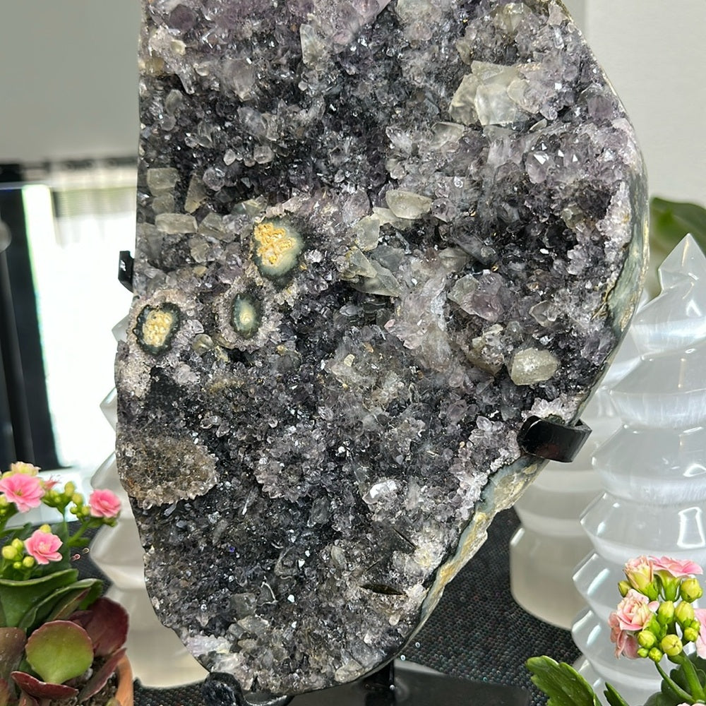 Amethyst with Calcite Inclusions Mega Statement Piece ACI13