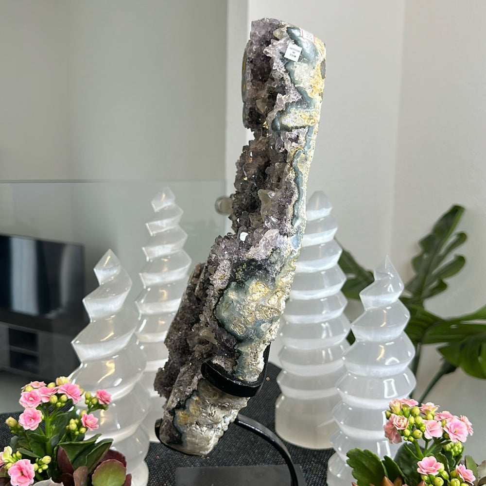 Amethyst with Calcite Inclusions Mega Statement Piece ACI13