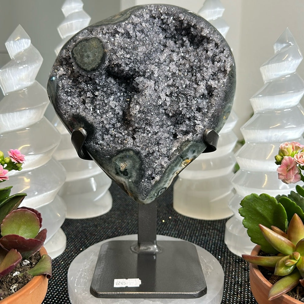 Galaxy Amethyst with Green Jasper GAG46