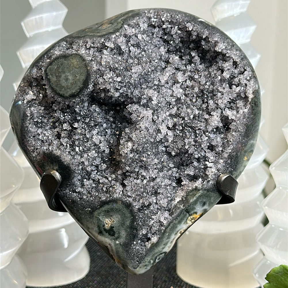 Galaxy Amethyst with Green Jasper GAG46