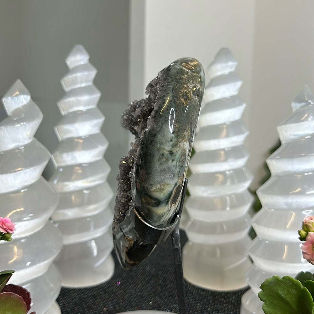 Galaxy Amethyst with Green Jasper GAG46