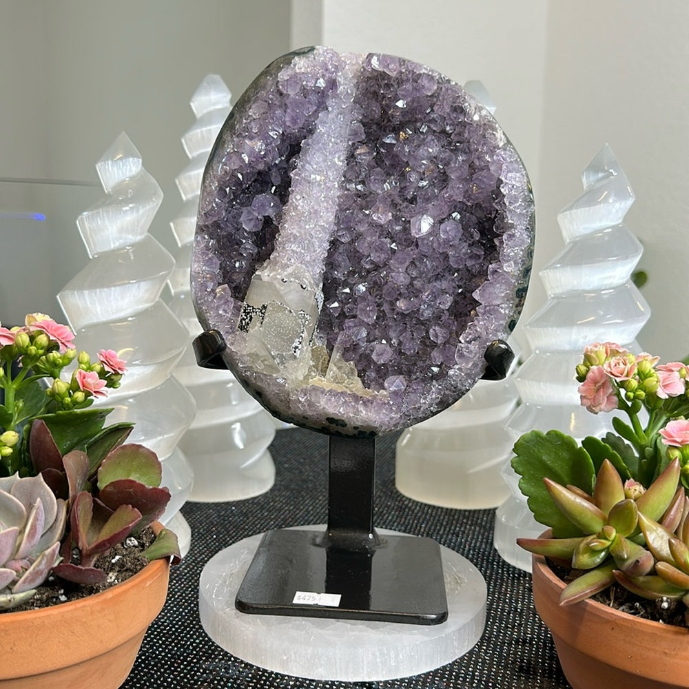 Galaxy Amethyst with Calcite GAC58
