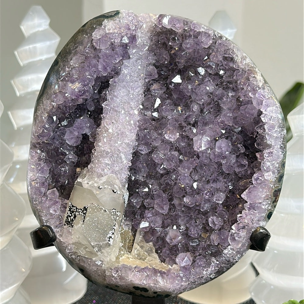Galaxy Amethyst with Calcite GAC58