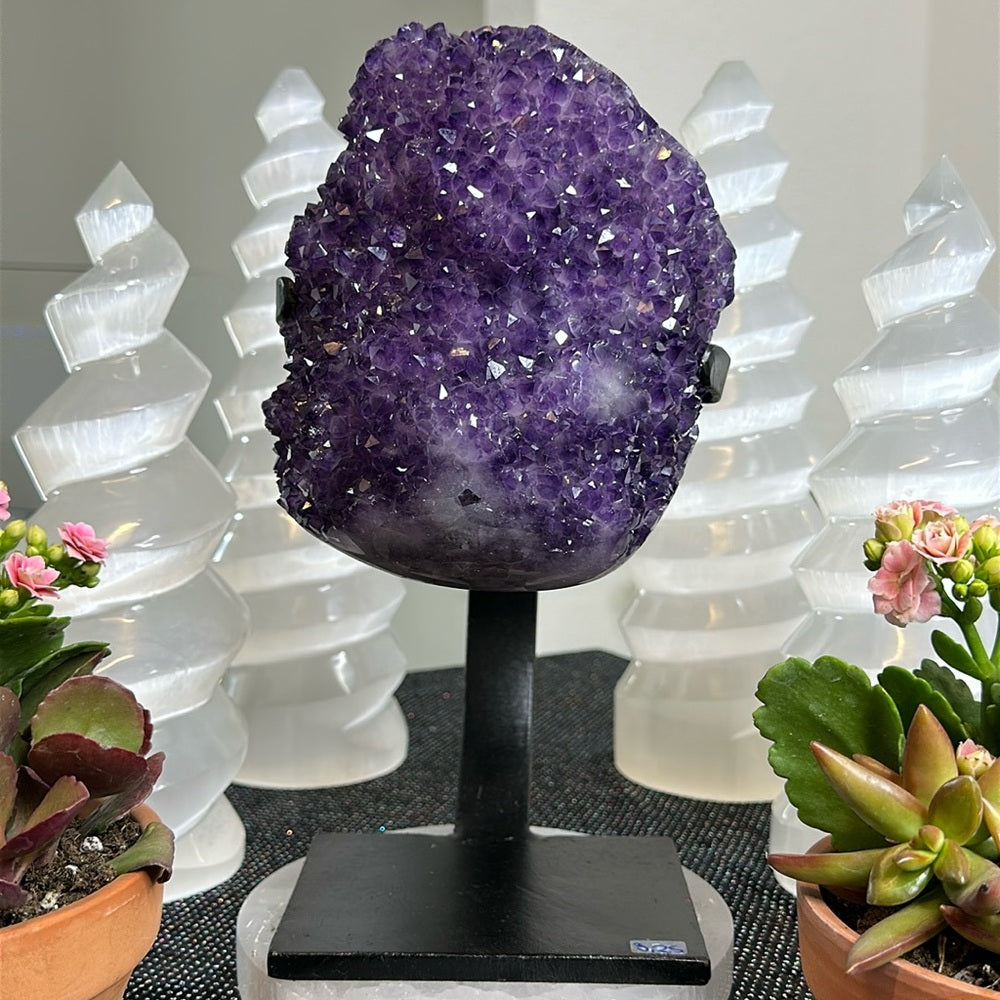 Druzy Amethyst on Metal Base DAM71