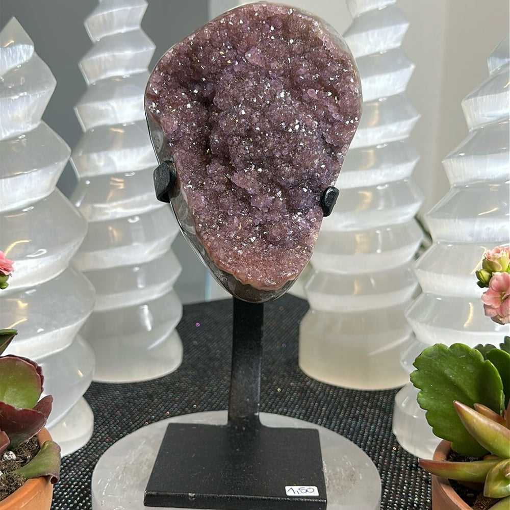 Pink Amethyst with Blue Agate Banding PAB33